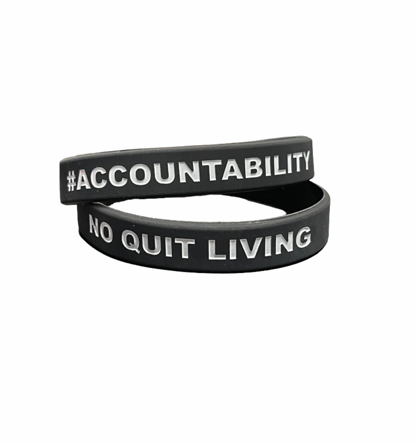 No Quit Living Silicone Wristband - Pack of 50